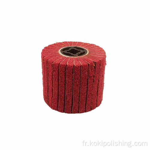 Roue de polissage en nylon rouge pour serrure